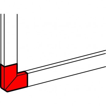 Угол плоский 90° LEGRAND для односекционных кабель-каналов DLP 35х105 белый Угол плоский 90° LEGRAND для односекционных кабель-каналов DLP 35х105 белый