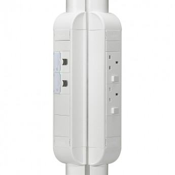 Пустой розеточный блок LEGRAND для комплектования 8 модулей длина 325 мм белый