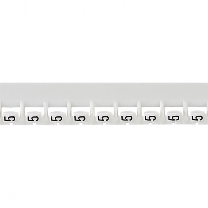 Маркер LEGRAND Memocab ширина 2,3 мм чёрная маркировка на белом фоне цифра 5 037785