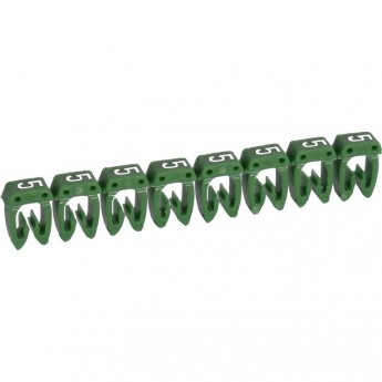 Маркер LEGRAND CAB 3 для кабеля 0,15-0,5 мм² цифра 5 зеленый