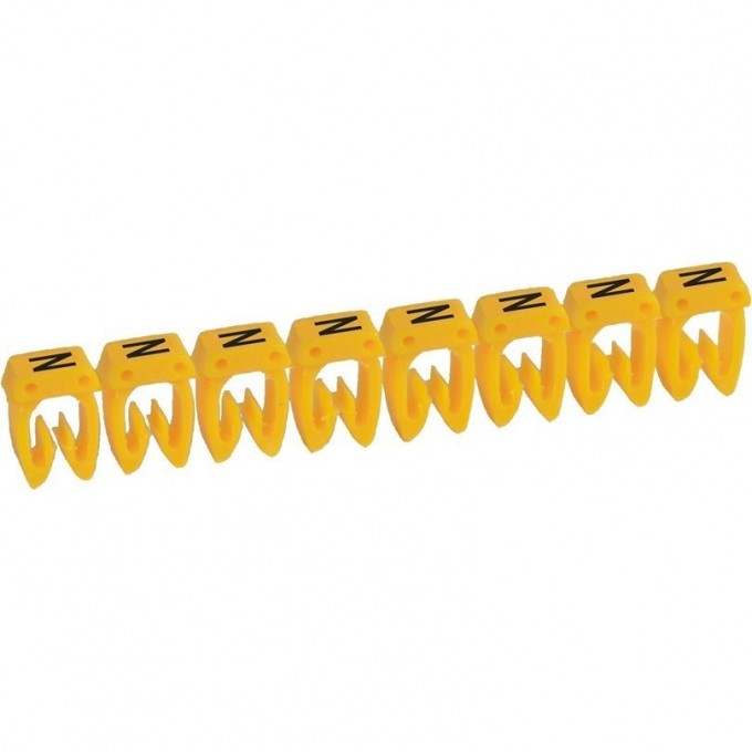 Маркер LEGRAND CAB 3 для кабеля 0,15-0,5 мм² заглавная буква N 038123