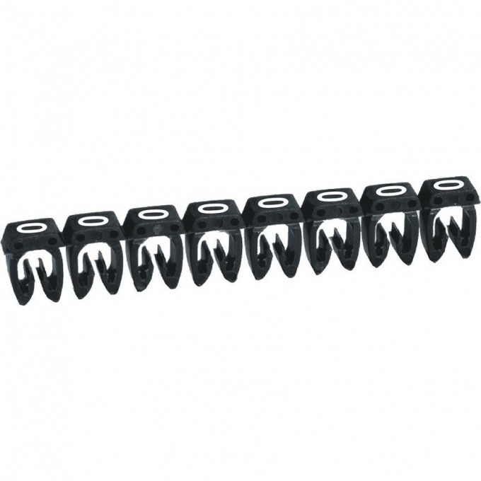 Маркер LEGRAND CAB 3 для кабеля 4-6 мм² цифра 0 чёрный 038230