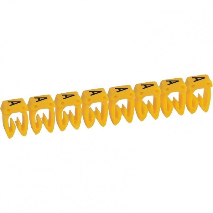 Маркер LEGRAND CAB 3 для кабеля 4-6 мм² заглавная буква A 038360