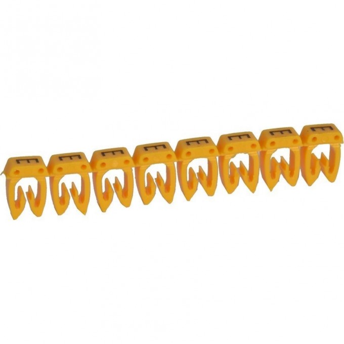 Маркер LEGRAND CAB 3 для кабеля 4-6 мм² заглавная буква E 038364