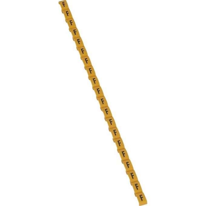 Маркер LEGRAND Duplix чёрная маркировка на желтом фоне заглавная буква F 038415