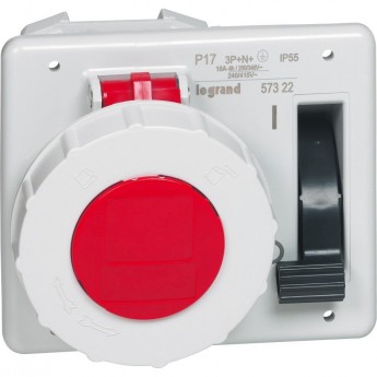 Встраиваемая розетка LEGRAND с блокировкой-выключателем и уменьшенным фланцем P17 Tempra Pro IP 55 380/415 В 16 A 3К+Н+З Встраиваемая розетка LEGRAND с блокировкой-выключателем и уменьшенным фланцем P17 Tempra Pro IP 55 380/415 В 16 A 3К+Н+З