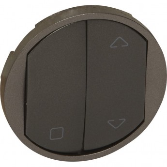 Клавиша управляющего устройства MyHome Play Zigbee для жалюзи графит Клавиша управляющего устройства MyHome Play Zigbee для жалюзи графит