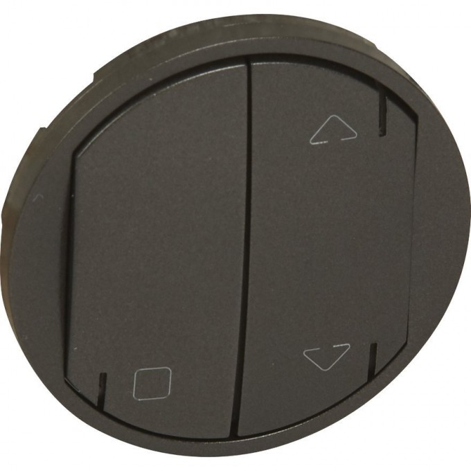 Лицевая панель LEGRAND MyHome Zigbee радиоуправляющего устройства жалюзи графит 067894