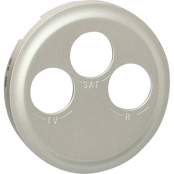 Лицевая панель LEGRAND Celiane TV-FM-SAT розетки Кат. № 0 673 88 титан 068585