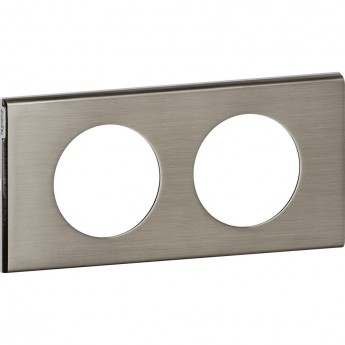 Рамка LEGRAND Celiane 2 поста фактурная сталь Рамка LEGRAND Celiane 2 поста фактурная сталь
