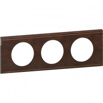 Рамка LEGRAND Celiane 3 поста кожа текстура Рамка LEGRAND Celiane 3 поста кожа текстура