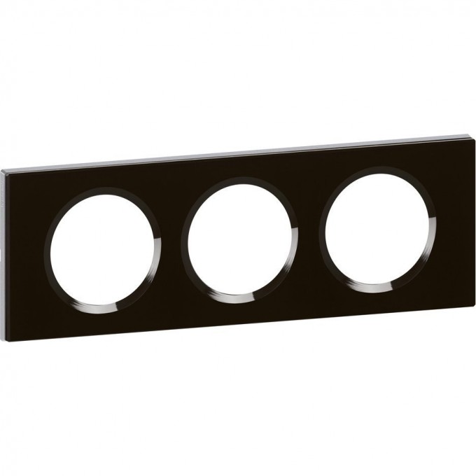 Рамка LEGRAND Celiane 3 поста смальта графит 069303