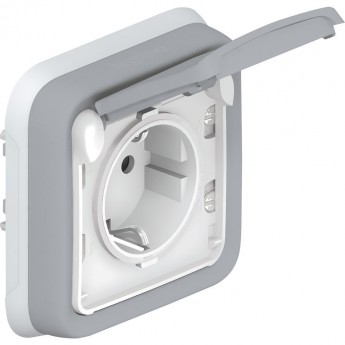 Розетка LEGRAND Plexo 2К+3 немецкий стандарт с винтовыми зажимами серый 16 A 250 В серый Розетка LEGRAND Plexo 2К+3 немецкий стандарт с винтовыми зажимами серый 16 A 250 В серый