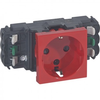 Розетка LEGRAND +3 Программа Mosaic для установки в кабель-канале автоматические клеммы с механической блокировкой красная Розетка LEGRAND +3 Программа Mosaic для установки в кабель-канале автоматические клеммы с механической блокировкой красная