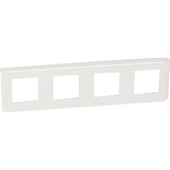 Рамка LEGRAND Mosaic 4x2 модуля горизонтальная белый Рамка LEGRAND Mosaic 4x2 модуля горизонтальная белый