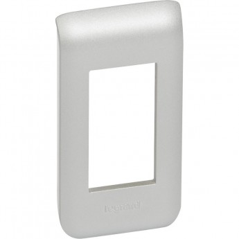 Рамка LEGRAND пластиковая Mosaic 1 модуль Алюминий Рамка LEGRAND пластиковая Mosaic 1 модуль Алюминий