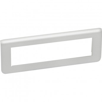 Рамка LEGRAND пластиковая Mosaic 8 модулей Алюминий Рамка LEGRAND пластиковая Mosaic 8 модулей Алюминий