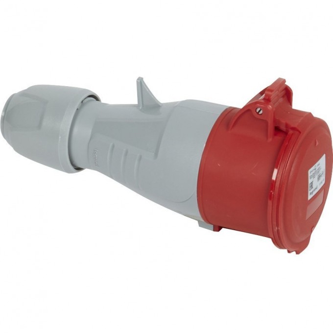 Розетка LEGRAND мобильная 32А 3К+H+З 380 В IP 44 серый 090125