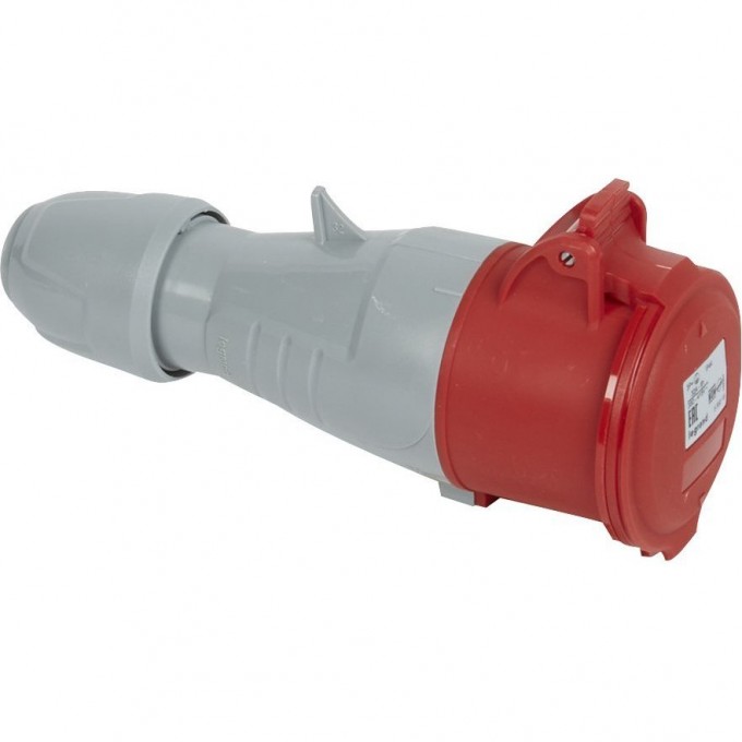 Розетка LEGRAND мобильная 32А 3К+З 380 В IP 44 серый 090123