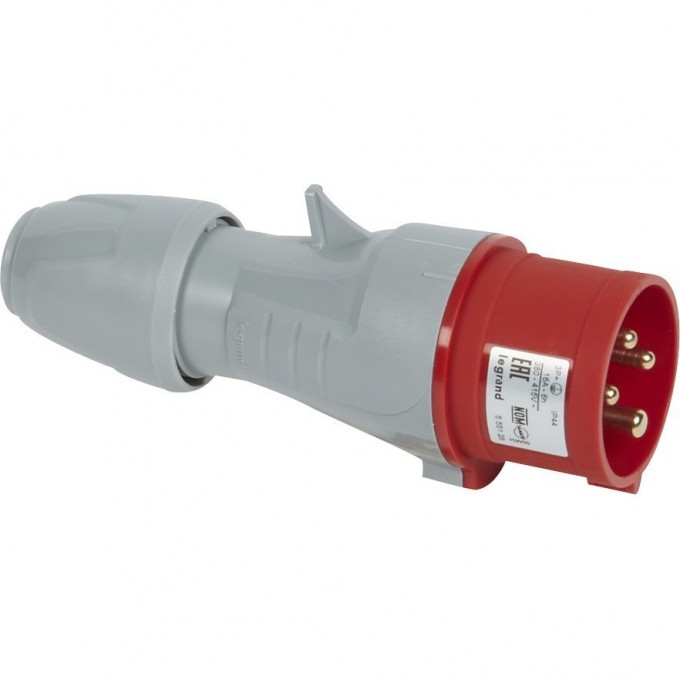 Вилка LEGRAND мобильная 16А 3К+З 380 В IP 44 090104