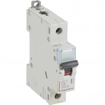 Автоматический выключатель LEGRAND DX³-E 6000 6 кА тип C 1П 230/400 В 6А 1 модуль белый