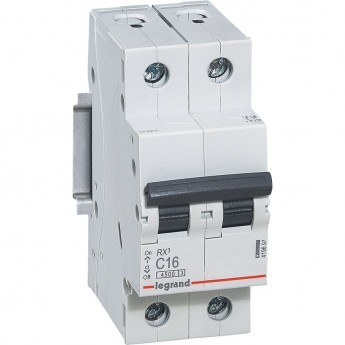 Автоматический выключатель LEGRAND RX3 4,5кА 25А 2П тип C белый