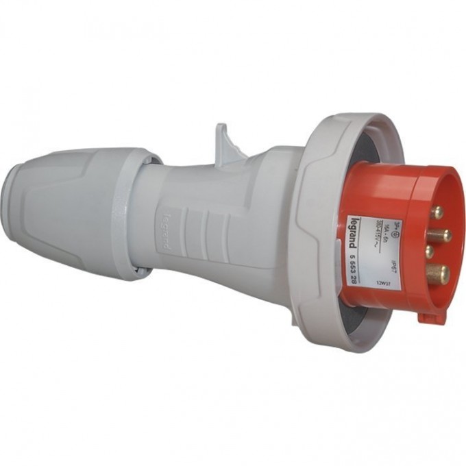 Прямая вилка LEGRAND P17 Tempra Pro IP 66/67 380/415 В 32 A 3К+З 555438