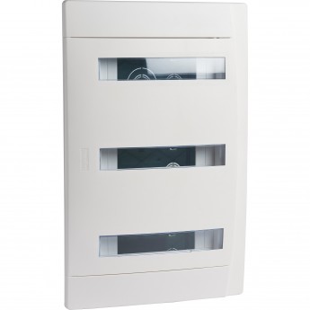 Распределительный щиток LEGRAND скрытого монтажа Practibox - с шинами PE + N - 3 рейки х 12 модулей, белый Распределительный щиток LEGRAND скрытого монтажа Practibox - с шинами PE + N - 3 рейки х 12 модулей, белый