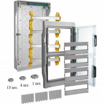 Щиток LEGRAND Plexo³ IP 65 IK 09 4 ряда 125 А 72 модуля серый Щиток LEGRAND Plexo³ IP 65 IK 09 4 ряда 125 А 72 модуля серый