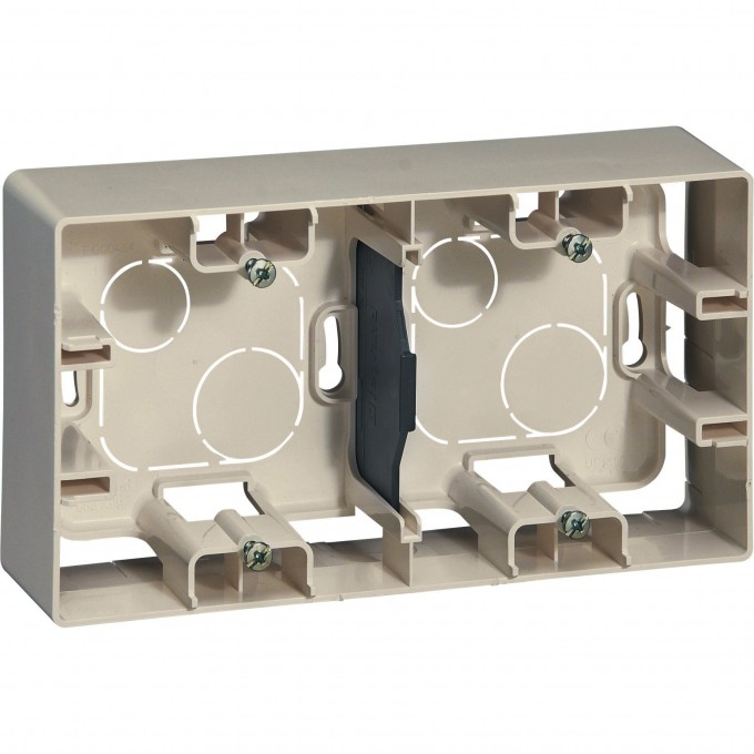 Коробка накладного монтажа LEGRAND Etika 2 поста слоновая кость 672540