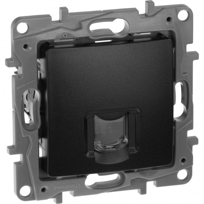 Розетка LEGRAND RJ45 категория 6 UTP Etika антрацит 672653