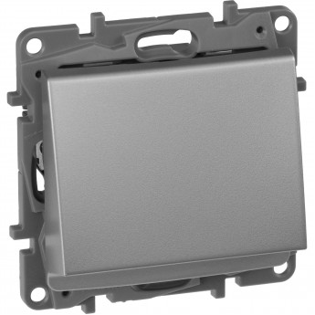 Выключатель LEGRAND Etika для гостиничных номеров с выдержкой времени и подсветкой алюминий