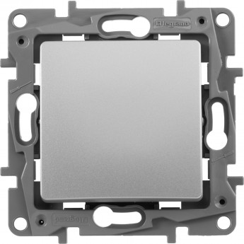 Выключатель LEGRAND Etika одноклавишный автоматические клеммы 10 AX 250 В алюминий