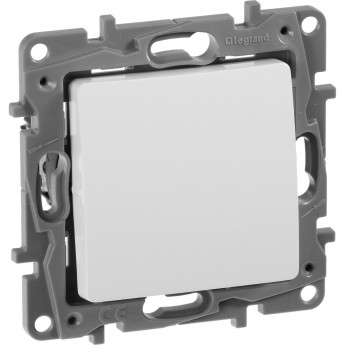 Выключатель LEGRAND Etika Plus без фиксации (кнопка) с Н.О./Н.З. контактом 6 A 250 В белый