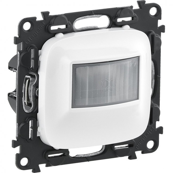 Датчик движения LEGRAND Valena ALLURE 180° 250Вт без нейтрали с лицевой панелью белый 752770