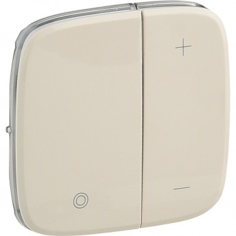 Лицевая панель LEGRAND Valena ALLURE для кнопочного светорегулятора слоновая кость Лицевая панель LEGRAND Valena ALLURE для кнопочного светорегулятора слоновая кость