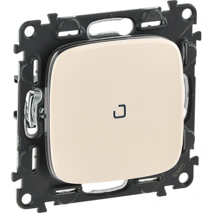Переключатель LEGRAND Valena ALLURE 10АХ 250В с подсветкой с лицевой панелью безвинтовые зажимы слоновая кость 752826