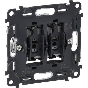 Выключатель LEGRAND Valena IN'MATIC двухклавишный кнопочный 6А 250В безвинтовые зажимы Выключатель LEGRAND Valena IN'MATIC двухклавишный кнопочный 6А 250В безвинтовые зажимы