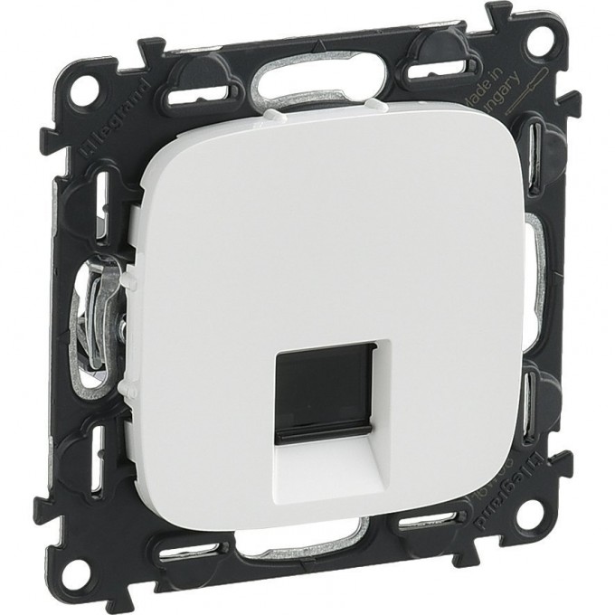 Розетка LEGRAND Valena ALLURE информационная одиночная RJ45 кат.5е UTP с лицевой панелью белый 753740