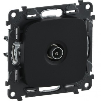 Розетка LEGRAND Valena ALLURE ТВ проходная 1,5дБ/14дБ 0-2400 МГц с лицевой панелью антрацит Розетка LEGRAND Valena ALLURE ТВ проходная 1,5дБ/14дБ 0-2400 МГц с лицевой панелью антрацит