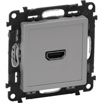 Розетка LEGRAND Valena LIFE для аудио/видео устройств HDMI Тип А с лицевой панелью алюминий Розетка LEGRAND Valena LIFE для аудио/видео устройств HDMI Тип А с лицевой панелью алюминий