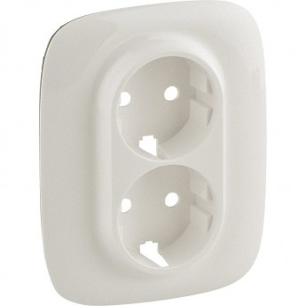 Лицевая панель LEGRAND Valena ALLURE для двойной силовой розетки 2х2К+З жемчуг Лицевая панель LEGRAND Valena ALLURE для двойной силовой розетки 2х2К+З жемчуг