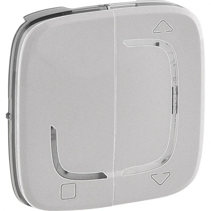 Лицевая панель LEGRAND Valena ALLURE MyHome Play Zigbee для радиоприемного выключателя для приводов жалюзи/рольставень алюминий 754738