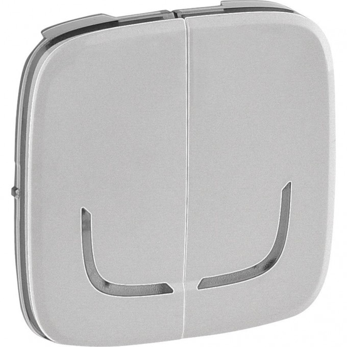 Лицевая панель LEGRAND Valena ALLURE MyHome Play Zigbee для выключателя-радиоприемника 2-канального алюминий 754777