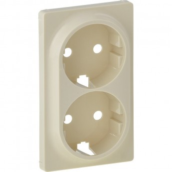 Лицевая панель LEGRAND Valena LIFE для двойной силовой розетки 2х2К+З слоновая кость Лицевая панель LEGRAND Valena LIFE для двойной силовой розетки 2х2К+З слоновая кость