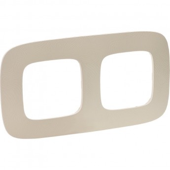 Рамка LEGRAND Valena ALLURE 2-постовая универсальная тиснение бежевое Рамка LEGRAND Valena ALLURE 2-постовая универсальная тиснение бежевое