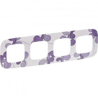 Рамка LEGRAND Valena ALLURE 4-постовая универсальная флора Рамка LEGRAND Valena ALLURE 4-постовая универсальная флора