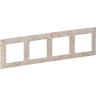 Рамка LEGRAND Valena LIFE "Ампир бежевый", 4-постовая универсальная, бежевая 754114