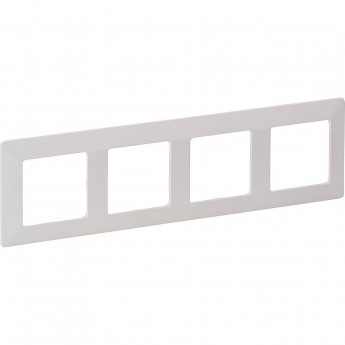Рамка LEGRAND Valena LIFE "Белая", 4-постовая универсальная, белая Рамка LEGRAND Valena LIFE "Белая", 4-постовая универсальная, белая