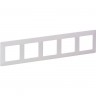 Рамка LEGRAND Valena LIFE "Белая", 5-постовая универсальная, белая 754005